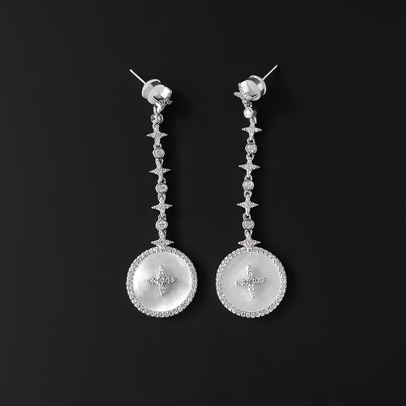 s925 sterling silver star white fritillary dangle earring personalized fashion design luxury jewelry monaco earrings gift for girlfriend
s925 sterling silver star white fritillary dangle earring personalized fashion design luxury jewelry monaco earrings gift for girlfriend