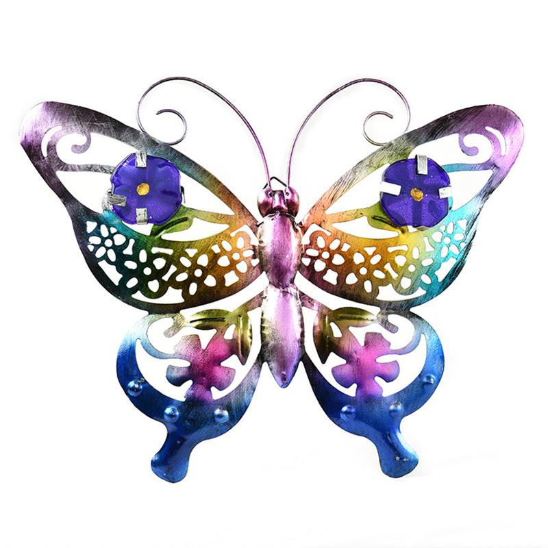 Decorative Objects & Figurines Metal Butterfly Wall Decor Stained Glass Hanging Ornaments For Home Garden Yard Room Decoration C66
Decorative Objects & Figurines Metal Butterfly Wall Decor Stained Glass Hanging Ornaments For Home Garden Yard Room Decoration C66