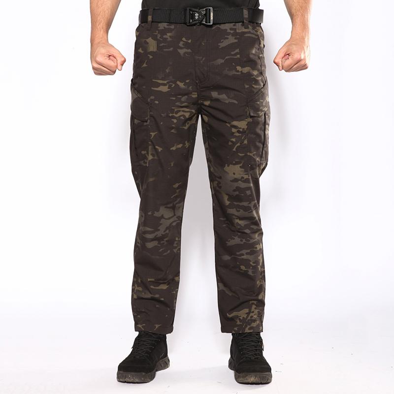 Men's Quick-Dry Tactical Pants Lightweight Waterproof Outdoor Hiking Mountain With Elastic Waistband