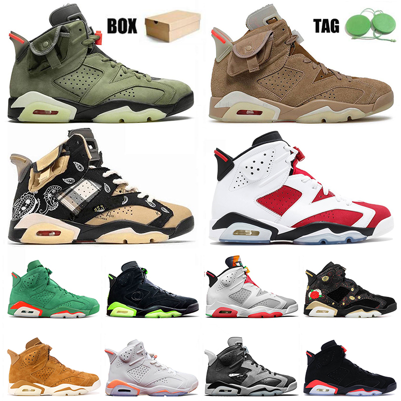 2021 Newest Arrival Carmine Men Women Basketball Shoes Jumpman 6 6s VI British Khaki Hare Cactus Jack Smoke Grey Sports Trainers Sneakers US 13, C4 36-47 travis scotts
2021 Newest Arrival Carmine Men Women Basketball Shoes Jumpman 6 6s VI British Khaki Hare Cactus Jack Smoke Grey Sports Trainers Sneakers US 13, C4 36-47 travis scotts