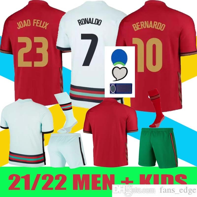 20/21 RONALDO soccer jersey Bruno FERNANDES 2021 André Silva Joao Felix PEPE Football shirts men + kids sets with socks uniforms, Black;yellow
20/21 RONALDO soccer jersey Bruno FERNANDES 2021 André Silva Joao Felix PEPE Football shirts men + kids sets with socks uniforms, Black;yellow