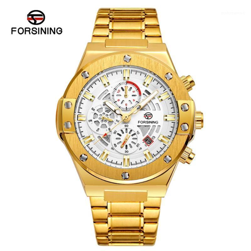 Forsining Male Mechanical Watch Automatic 6 Hands Date Military Racing Sports Stainless Steel Strap Man Clock Erkek Kol Saati Wristwatches, Type 2
Forsining Male Mechanical Watch Automatic 6 Hands Date Military Racing Sports Stainless Steel Strap Man Clock Erkek Kol Saati Wristwatches, Type 2
