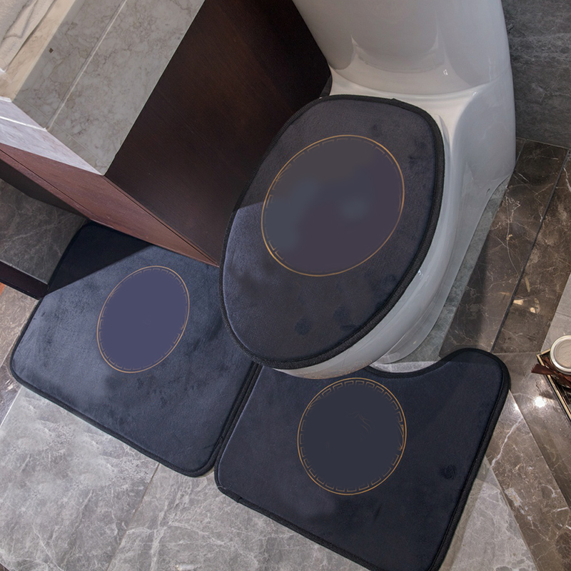 Casual Letter Plush Doormat Fixed Absorbent Toilet Cover Designer Solid Color 3 Piece Set Bathroom Accessories
Casual Letter Plush Doormat Fixed Absorbent Toilet Cover Designer Solid Color 3 Piece Set Bathroom Accessories