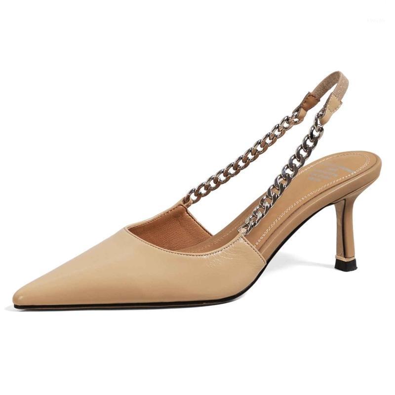 Mature Full Grain Leather Chain Decorations Pointed Toe Thin High Heel Slip On Evening Party Sexy Women Pumps L13 Dress Shoes, Black
Mature Full Grain Leather Chain Decorations Pointed Toe Thin High Heel Slip On Evening Party Sexy Women Pumps L13 Dress Shoes, Black