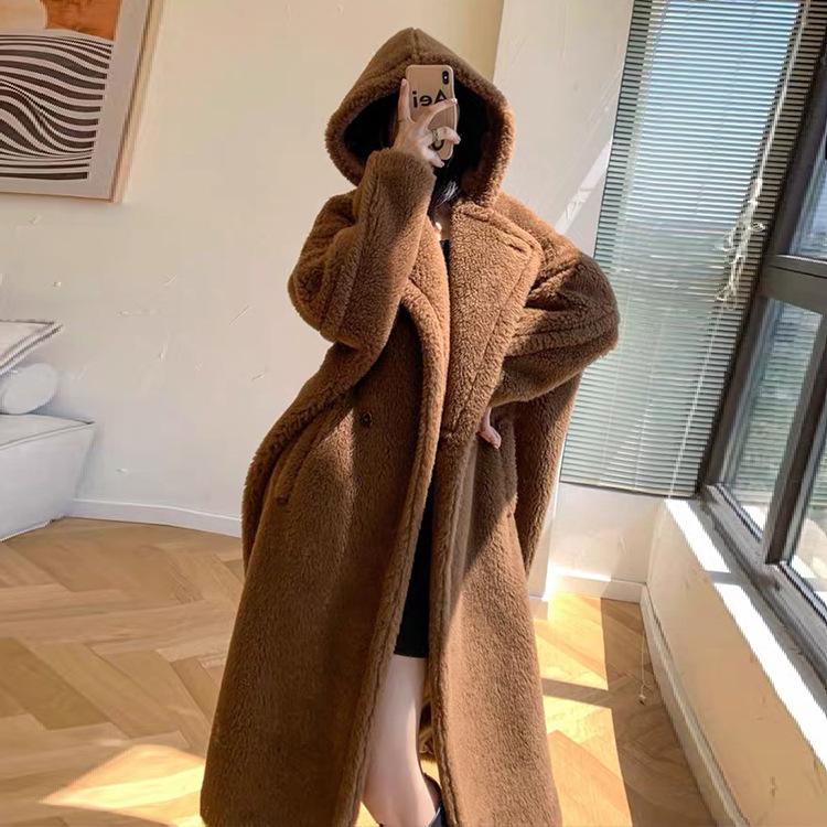 Women's Fur & Faux Luxury Design Famouse Hood X-long Shearing Lamb Trench Overcoats Plus Size Female Real Outerwear, Black
Women's Fur & Faux Luxury Design Famouse Hood X-long Shearing Lamb Trench Overcoats Plus Size Female Real Outerwear, Black