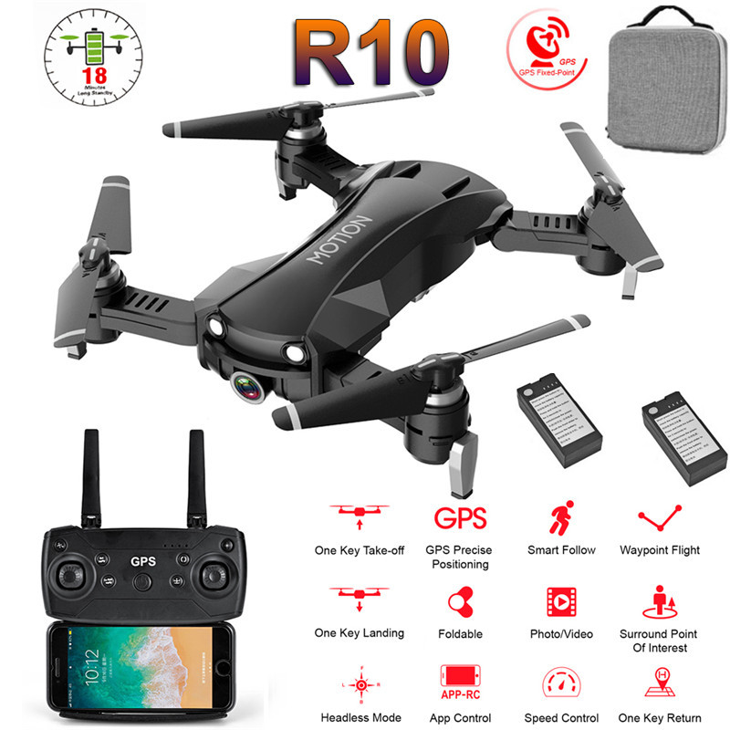 New Foldable Drone R10 with 2K 12MP Adjuestable Camera 5G GPS WiFi FPV Selfie Wide Angle RC Helicopter Quadrocopter GPS Position, White 1battery
New Foldable Drone R10 with 2K 12MP Adjuestable Camera 5G GPS WiFi FPV Selfie Wide Angle RC Helicopter Quadrocopter GPS Position, White 1battery