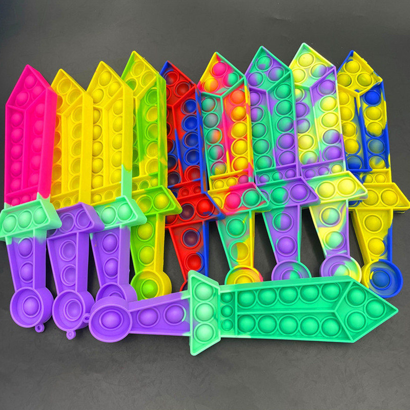 Fidget Toys Push Bubble Katana Sword Shape Party Favor Sensory Puzzles Pop Bubbles Silicone Board Game Educational Stress Relief Toy for Special Needs Christmas
Fidget Toys Push Bubble Katana Sword Shape Party Favor Sensory Puzzles Pop Bubbles Silicone Board Game Educational Stress Relief Toy for Special Needs Christmas