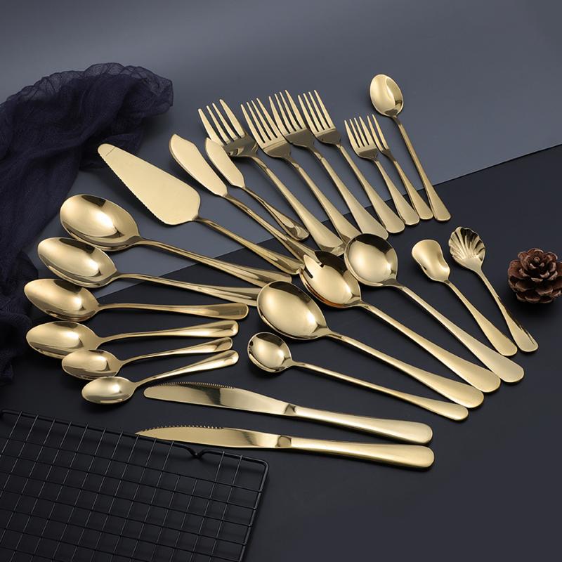 Dinnerware Sets 1 Pc Gold Fruit Fork Dinner Knife Dessert Tea Spoon Mirror Cutlery Restaurant Service Tableware Flatware Kitchenware
Dinnerware Sets 1 Pc Gold Fruit Fork Dinner Knife Dessert Tea Spoon Mirror Cutlery Restaurant Service Tableware Flatware Kitchenware