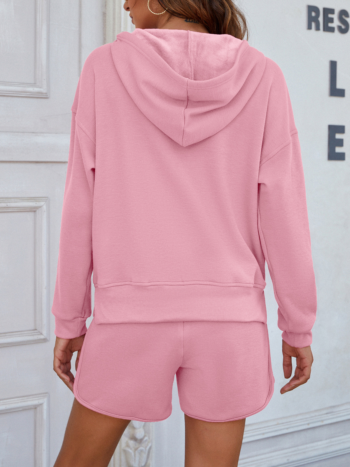 Women's Tracksuits 2021 autumn and winter new split hooded sweater women thickened casual home suit