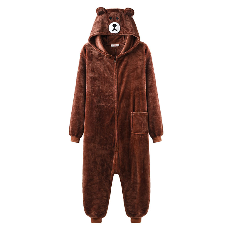 Unisex Bear Kigurumis Zipper Animal Onesie Women Men Adult Couple Funny Jumpsuit Flannel Warm Soft Cartoon Winter Sleepwear, Black;white
Unisex Bear Kigurumis Zipper Animal Onesie Women Men Adult Couple Funny Jumpsuit Flannel Warm Soft Cartoon Winter Sleepwear, Black;white