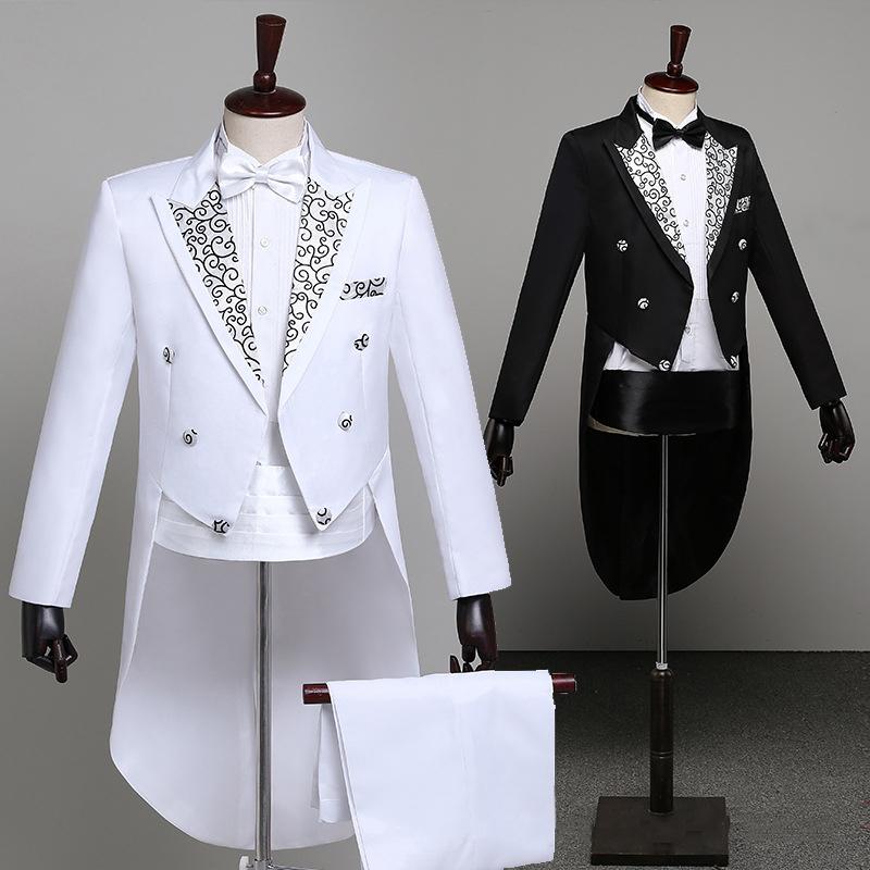 Men's Suits & Blazers Tuxedo Tailcoats Dress Men Classic Embroidery Shiny Lapel Tail Coat Wedding Groom Stage Singer Tails, Black
Men's Suits & Blazers Tuxedo Tailcoats Dress Men Classic Embroidery Shiny Lapel Tail Coat Wedding Groom Stage Singer Tails, Black