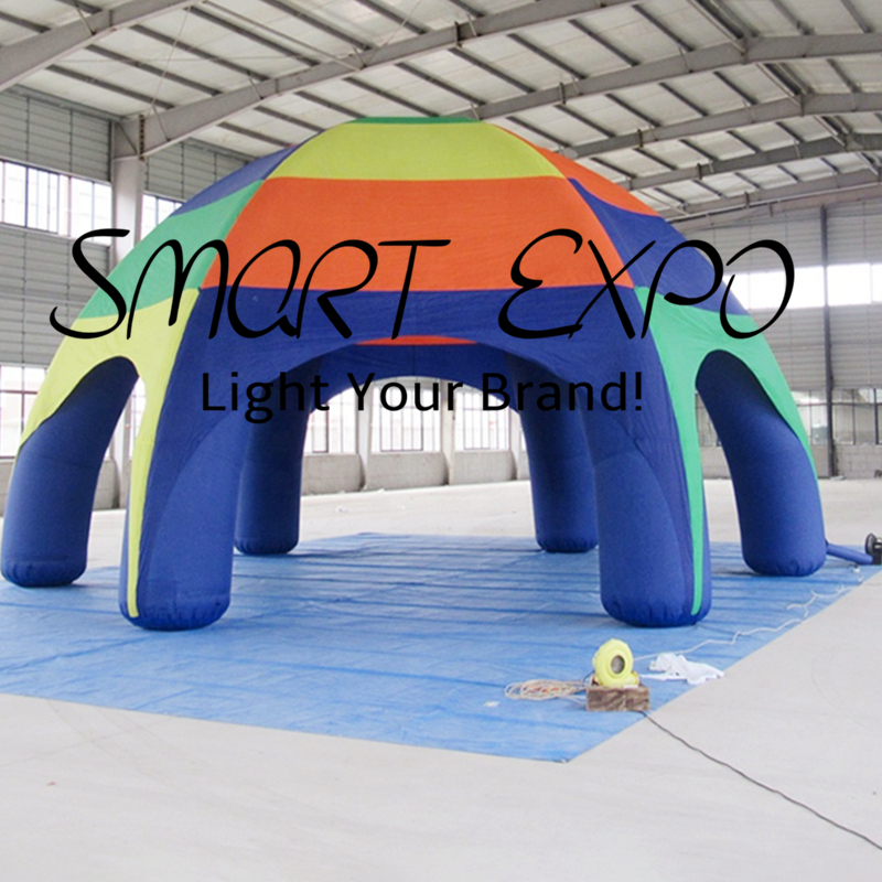 Spider Tent Inflatable Canopy Dia4xH3.5m with Custom Printing Base Blower