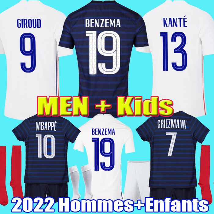 2021 BENZEMA MBAPPE GRIEZMANN soccer jersey KANTE POGBA ZIDANE GIROUD MATUIDI Kimpembe VARANE PAVARO équipe équipement Maillot de football shirt Men kids kit Set, Away+ucl
2021 BENZEMA MBAPPE GRIEZMANN soccer jersey KANTE POGBA ZIDANE GIROUD MATUIDI Kimpembe VARANE PAVARO équipe équipement Maillot de football shirt Men kids kit Set, Away+ucl