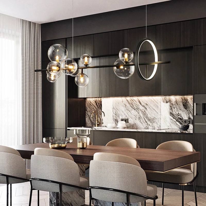 Modern Glass Chandelier lighting Pendant Lamps Chandeliers G9 Sockets Light Fixture Home Lights Living Room Kitchen Indoor Lustre
