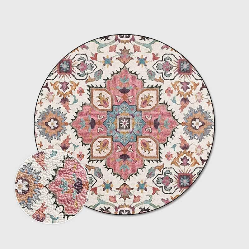 Carpets Ethnic Carpet Floral Pattern Pink Rug Round In The Bedroom American Country Style Living Room Decor Floor Mat
Carpets Ethnic Carpet Floral Pattern Pink Rug Round In The Bedroom American Country Style Living Room Decor Floor Mat