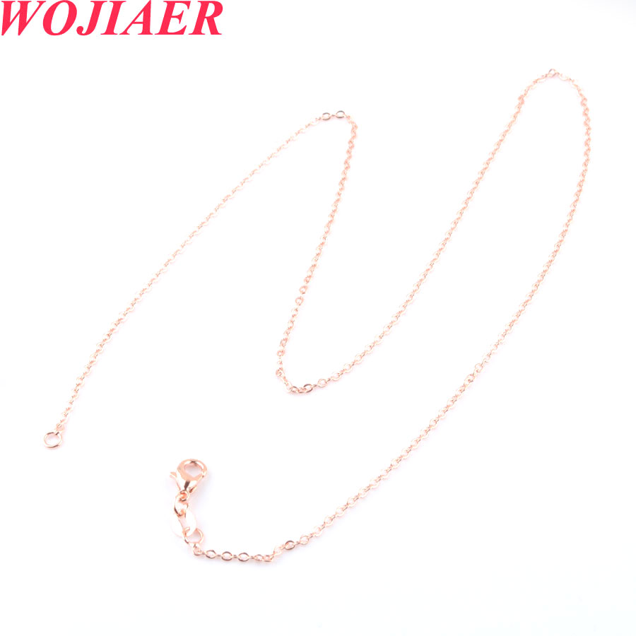 WOJIAER Natural Cabochon Stone White Crystal Tree of Life Pendant Rose Gold Wire Wrap 7 Chakra Chip Bead Women Necklace O9019