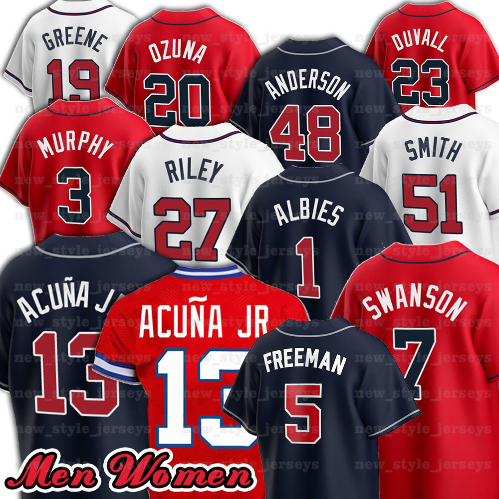 2021 Marcell Ozuna Jersey 5 Freddie Freeman 7 Dansby Swanson 13 Ronald Acuna Jr. 1 Ozzie Albies Mike Soroka Baseball Jerseys, Blue;black
2021 Marcell Ozuna Jersey 5 Freddie Freeman 7 Dansby Swanson 13 Ronald Acuna Jr. 1 Ozzie Albies Mike Soroka Baseball Jerseys, Blue;black