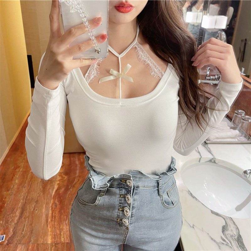 lucyever spring white lace patchwork shirts women sexy slim O-neck long sleeve chiffon blouse woman Korean tops ladies 210521
lucyever spring white lace patchwork shirts women sexy slim O-neck long sleeve chiffon blouse woman Korean tops ladies 210521