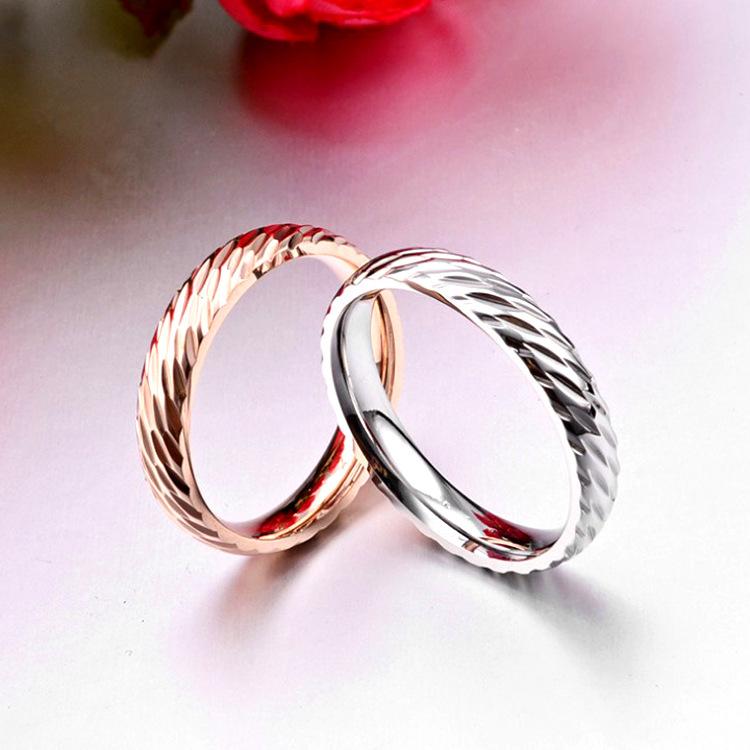 Cluster Rings Top Quality Simple Titanium Steel For Women And Men Lover Geometric Fashion Jewelry Silver / Rose Gold Color Couple Ring
Cluster Rings Top Quality Simple Titanium Steel For Women And Men Lover Geometric Fashion Jewelry Silver / Rose Gold Color Couple Ring