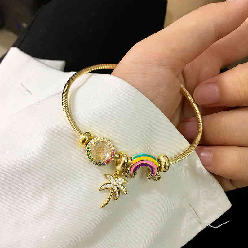 Charm Bracelets 56 Accessories Dream Neon Summer Glazed Stone Beaded Women's Bracelet