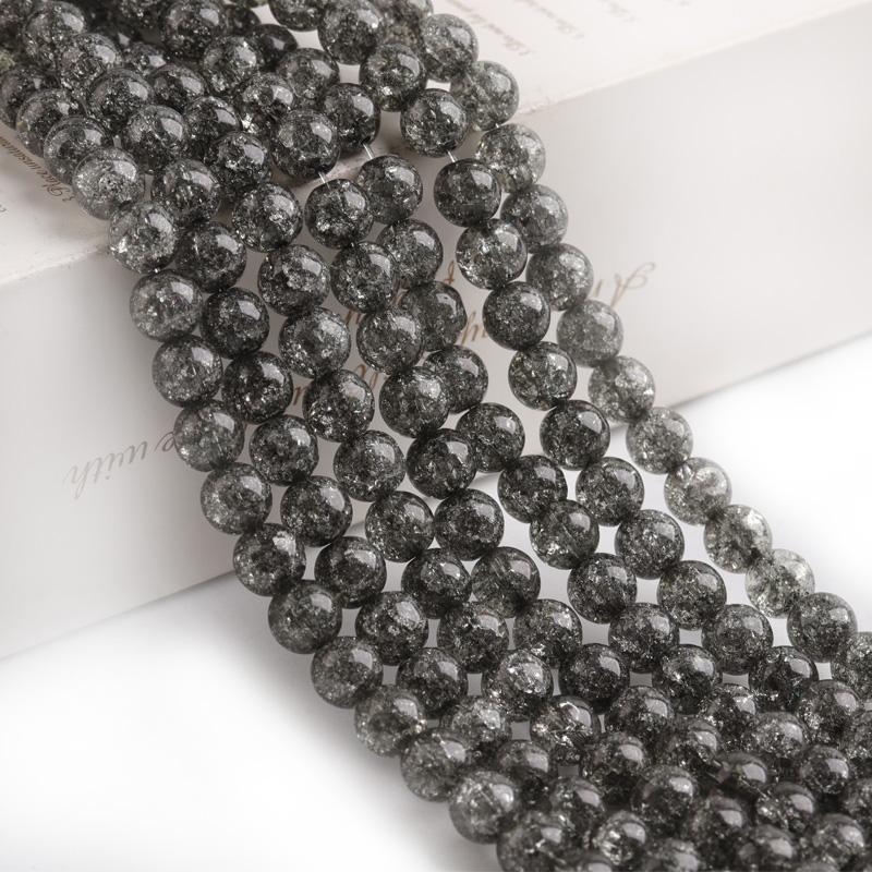 Other 6/8/10/12mm Natural Black Cracked Crystal Stone Beads Round For Diy Bracelet Accessories Jewellery Making 15.5inch/strand
Other 6/8/10/12mm Natural Black Cracked Crystal Stone Beads Round For Diy Bracelet Accessories Jewellery Making 15.5inch/strand