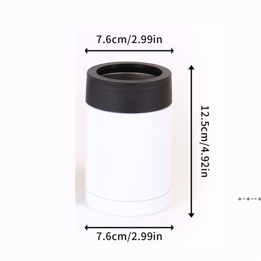 12oz Sublimation Tumbler Can Cooler Koozie Insulator Doubl-Wall Stainless Steel Vacuum Beer Holder for Standard 330ml Cola seaway EWF12061, White & sublimation coated
12oz Sublimation Tumbler Can Cooler Koozie Insulator Doubl-Wall Stainless Steel Vacuum Beer Holder for Standard 330ml Cola seaway EWF12061, White & sublimation coated