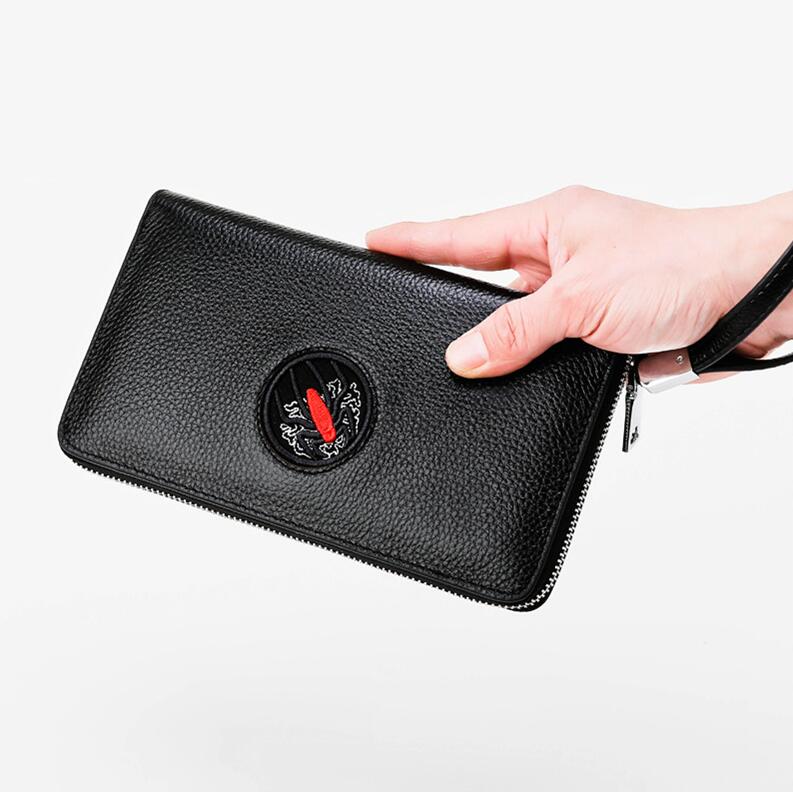Factory wholesale men bag leather mens business clutch beautifully embroidered long wallets outdoor leathers casual purse, Black11(printing box )
Factory wholesale men bag leather mens business clutch beautifully embroidered long wallets outdoor leathers casual purse, Black11(printing box )
