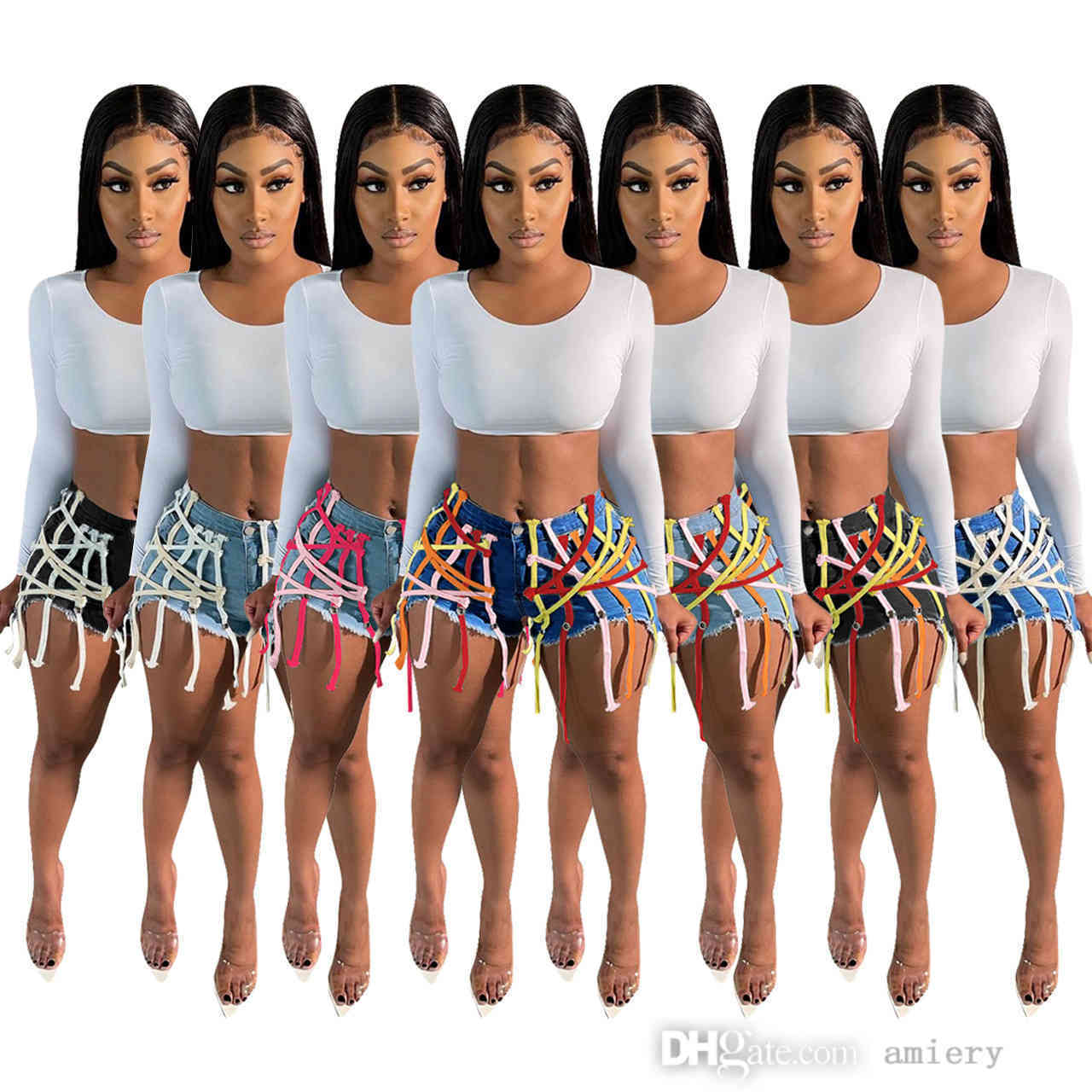 Designer Women Denim Shorts Fashion Boutique Dark Ribbon Trousers Non Pants Ladies Mid Waist Butt Lift Bandage Sports Loose Leggings a001, #2
Designer Women Denim Shorts Fashion Boutique Dark Ribbon Trousers Non Pants Ladies Mid Waist Butt Lift Bandage Sports Loose Leggings a001, #2