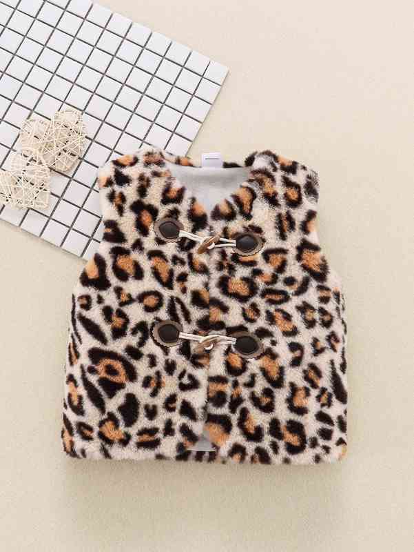 Baby Leopard Duffle Teddy Coat SHE