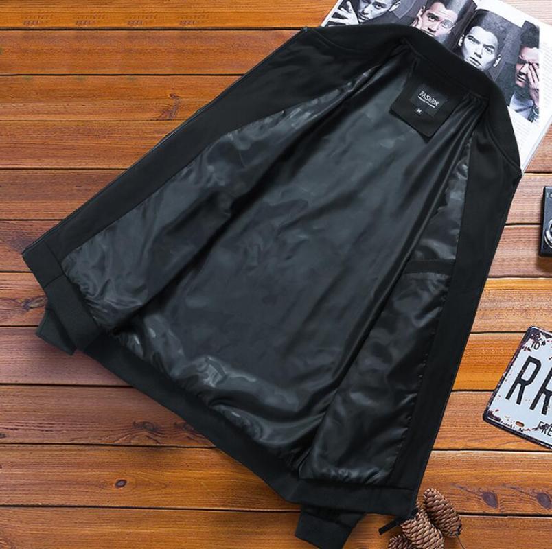 Autumn Mens Jacket Stand Collar Windbreaker Male Baseball Jackets Casual Thin High Quality Men's