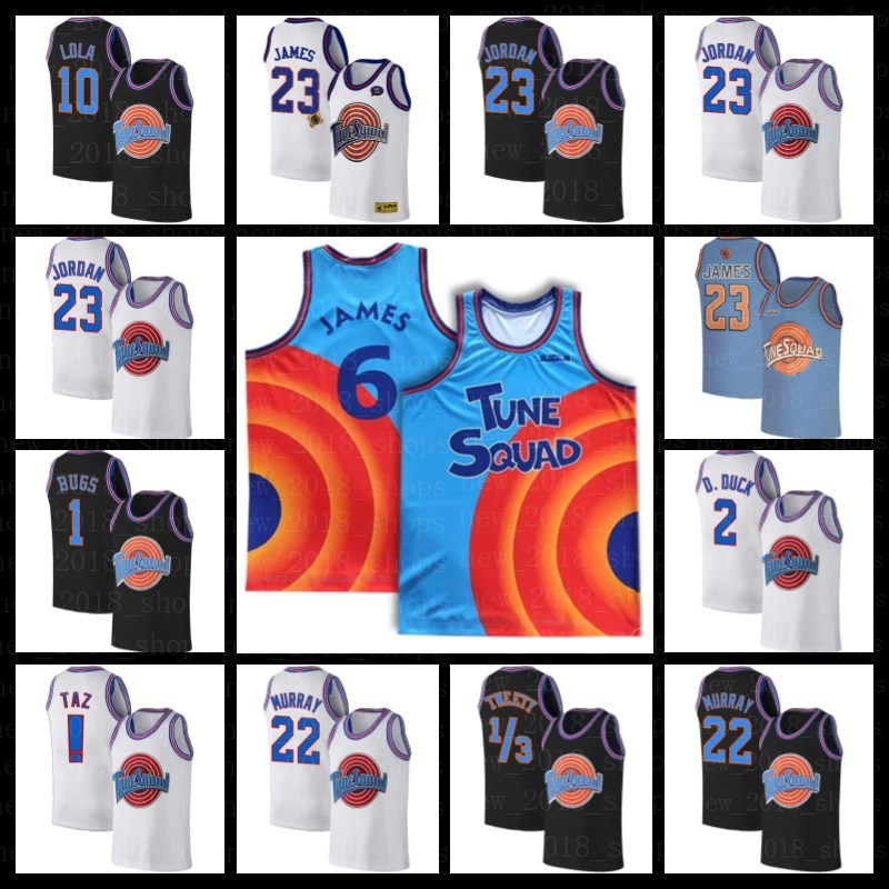 Lebron 6 James 23 Michael Space Jam Tune Squad Basketball Jersey Daffy Duck 22 Bill Murray 10 Lola D.DUCK Taz 1/3 Tweety Bugs Movie NCAA Jerseys
Lebron 6 James 23 Michael Space Jam Tune Squad Basketball Jersey Daffy Duck 22 Bill Murray 10 Lola D.DUCK Taz 1/3 Tweety Bugs Movie NCAA Jerseys