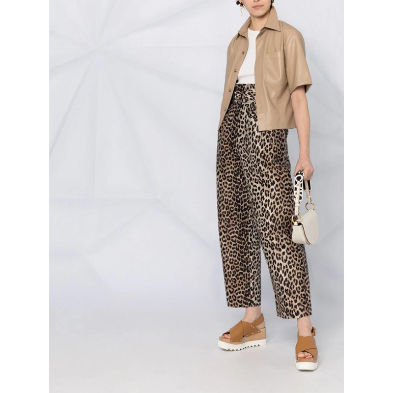 European American Style Faux Leather PU Coat Spring Summer Women Blouse Fashion All-match Single Breasted Shirts 210519