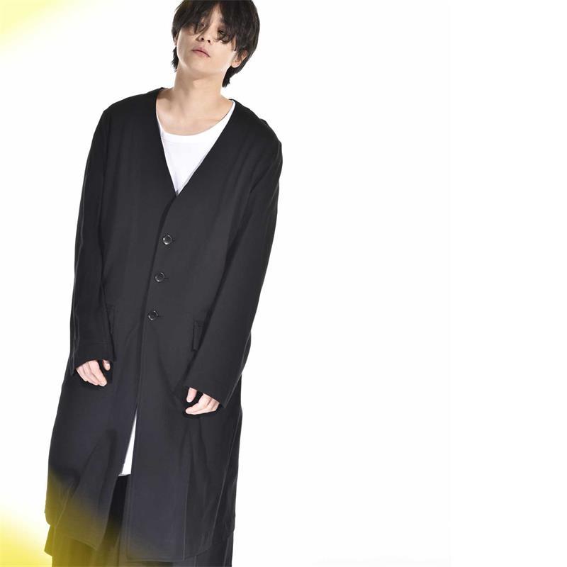 Men' Trench Coats Mid-spring And Autumn Long V-neck Single Breasted Symmetrical Pocket Sleeve Solid Color Fashion Coat, Black
Men' Trench Coats Mid-spring And Autumn Long V-neck Single Breasted Symmetrical Pocket Sleeve Solid Color Fashion Coat, Black