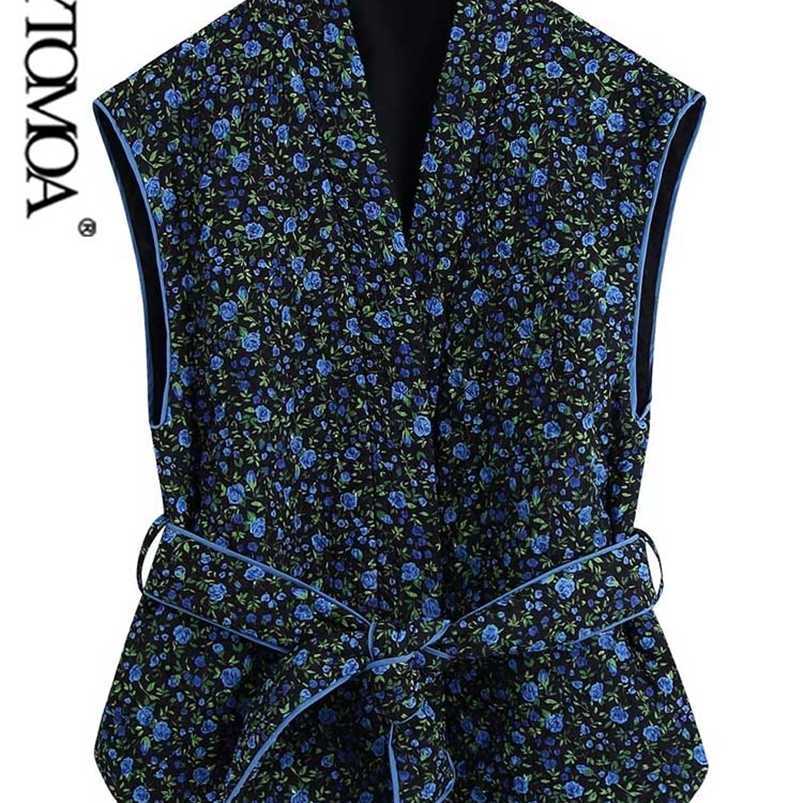 KPYTOMOA Women Fashion With Belt Floral Print Thin Padded Waistcoat Vintage V Neck Sleeveless Female Outerwear Chic Veste 211109, As picture
KPYTOMOA Women Fashion With Belt Floral Print Thin Padded Waistcoat Vintage V Neck Sleeveless Female Outerwear Chic Veste 211109, As picture
