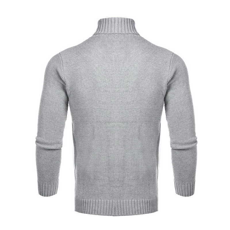 Winter Warm Turtleneck Sweater Men Vintage Tricot Pull Homme Casual Pullovers Male Outwear Slim Knitted Sweater Solid Jumper Y0907