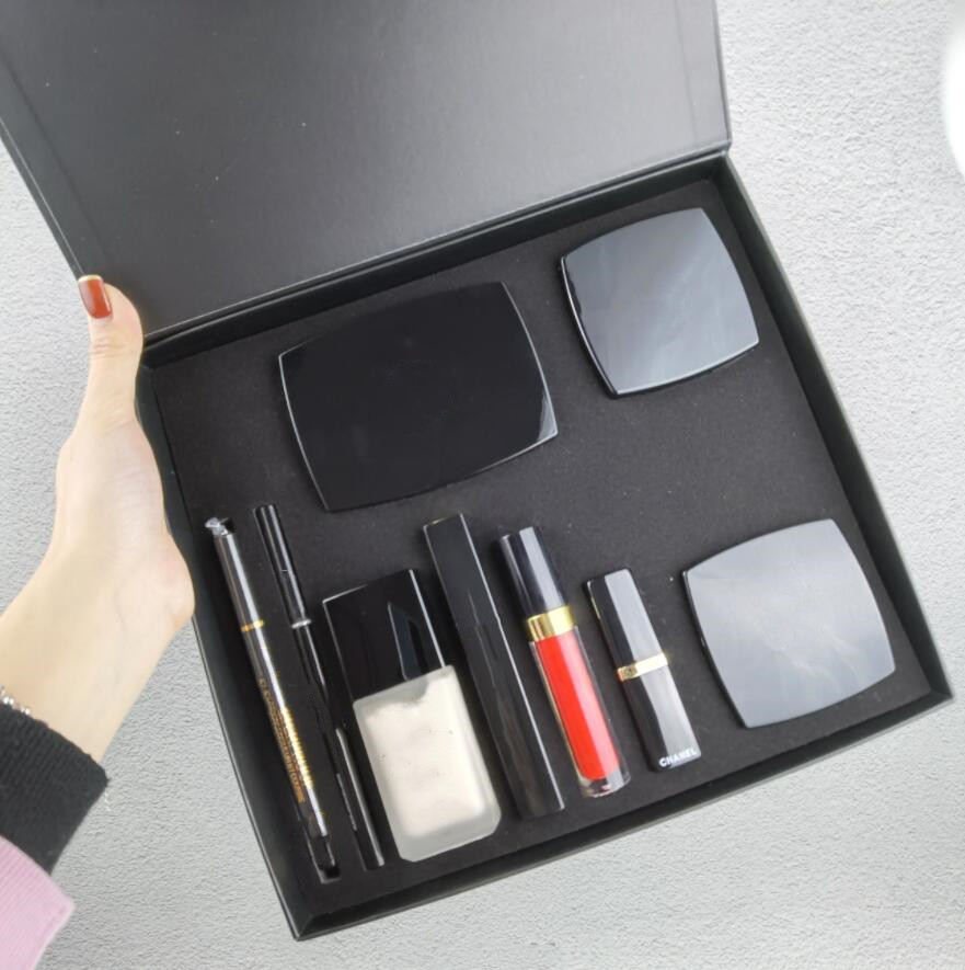 EPACK 9 Piece Set Foundation Powder Blush With Brush Liquid Foundation Lipstick Lipgloss Eyeshadow Palette Eyeliner 9 In 1 Set
EPACK 9 Piece Set Foundation Powder Blush With Brush Liquid Foundation Lipstick Lipgloss Eyeshadow Palette Eyeliner 9 In 1 Set