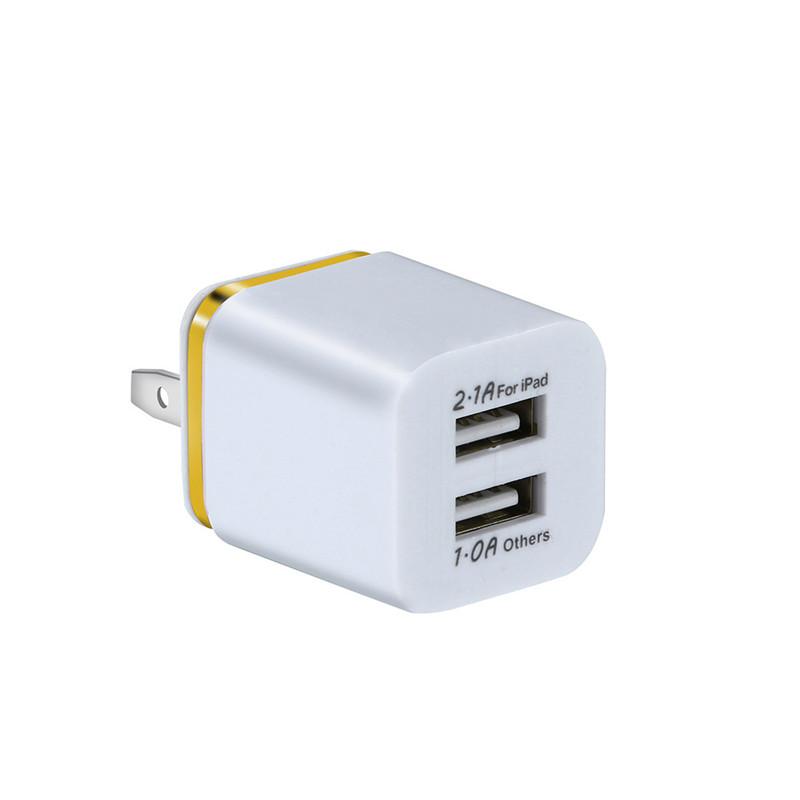 High Speed Wall Charger 5V 2.1A USB Power Adapter for iPhone 7 8 plus x 11 12 13 14 samsung xiaomi lg smart mobile phone plug