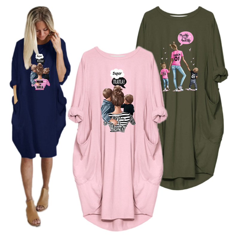 PROPCM Plus Size 5XL Women Clothes Dress Long Sleeve Dresses Super Mama Print o Neck Loose Pocket Casual Essentials Spring Club Party, D002-black
PROPCM Plus Size 5XL Women Clothes Dress Long Sleeve Dresses Super Mama Print o Neck Loose Pocket Casual Essentials Spring Club Party, D002-black