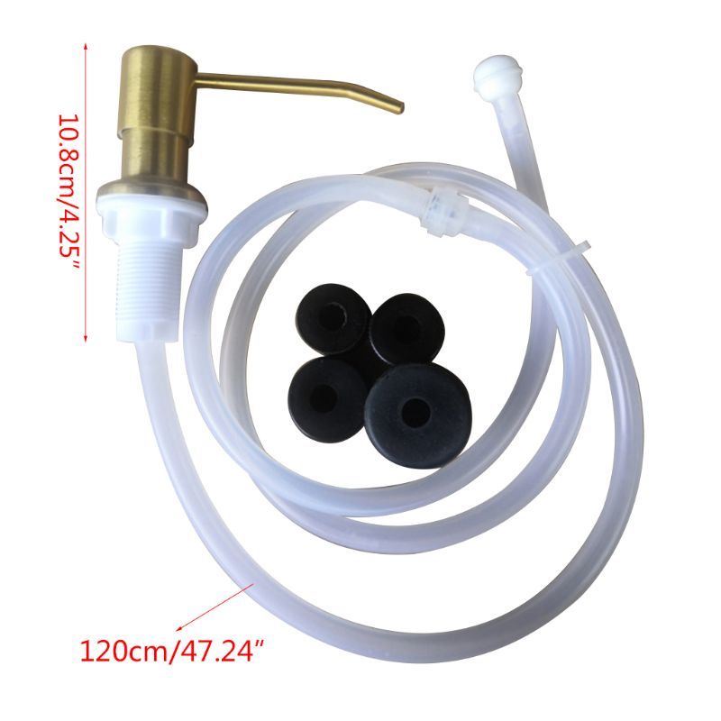 1Set Rvs Spoelbak Zeepdispenser Lotion Pomp Extension Tube 40JA