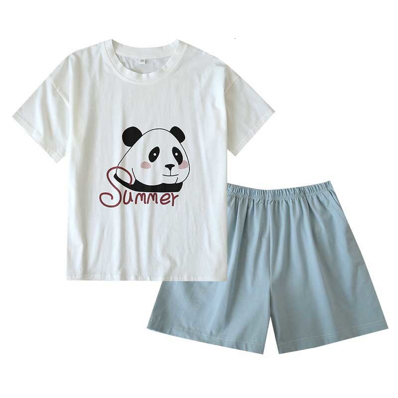 Women's Sleepwear Summer New Women Loose Pajamas Set Cartoon Panda Printed O-Neck Full Cotton Ladies Comfort Thin Homewear Casual, Panda print
Women's Sleepwear Summer New Women Loose Pajamas Set Cartoon Panda Printed O-Neck Full Cotton Ladies Comfort Thin Homewear Casual, Panda print
