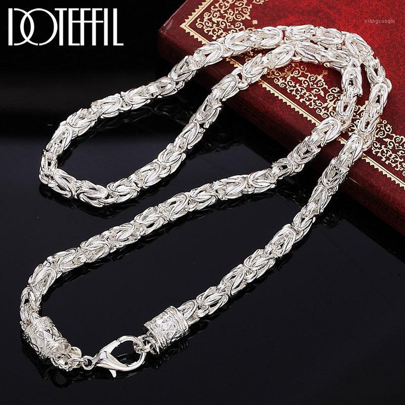 Chains DOTEFFIL 925 Sterling Silver 20 Inch 5mm Faucet Chain Necklace For Women Man Fashion Wedding Engagement Party Charm Jewelry
Chains DOTEFFIL 925 Sterling Silver 20 Inch 5mm Faucet Chain Necklace For Women Man Fashion Wedding Engagement Party Charm Jewelry