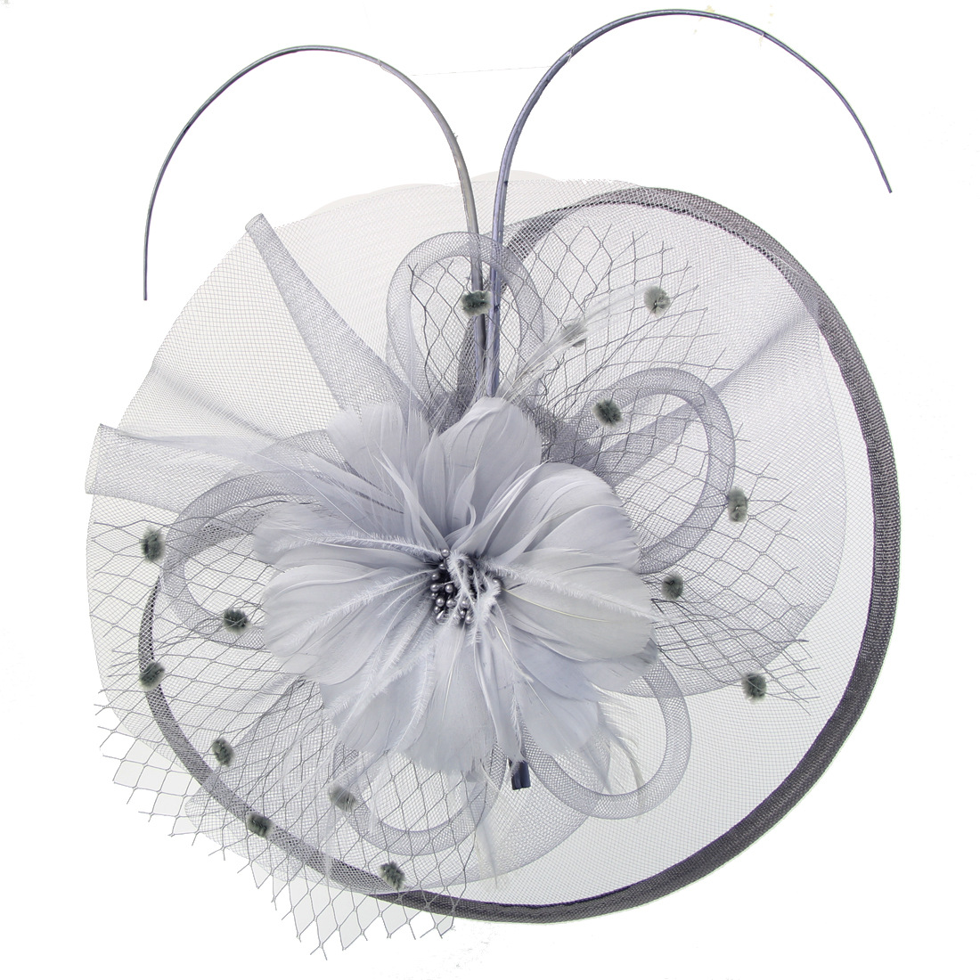Chic Multi-Colored Feather Accessory Hats for Special Occasions like Proms