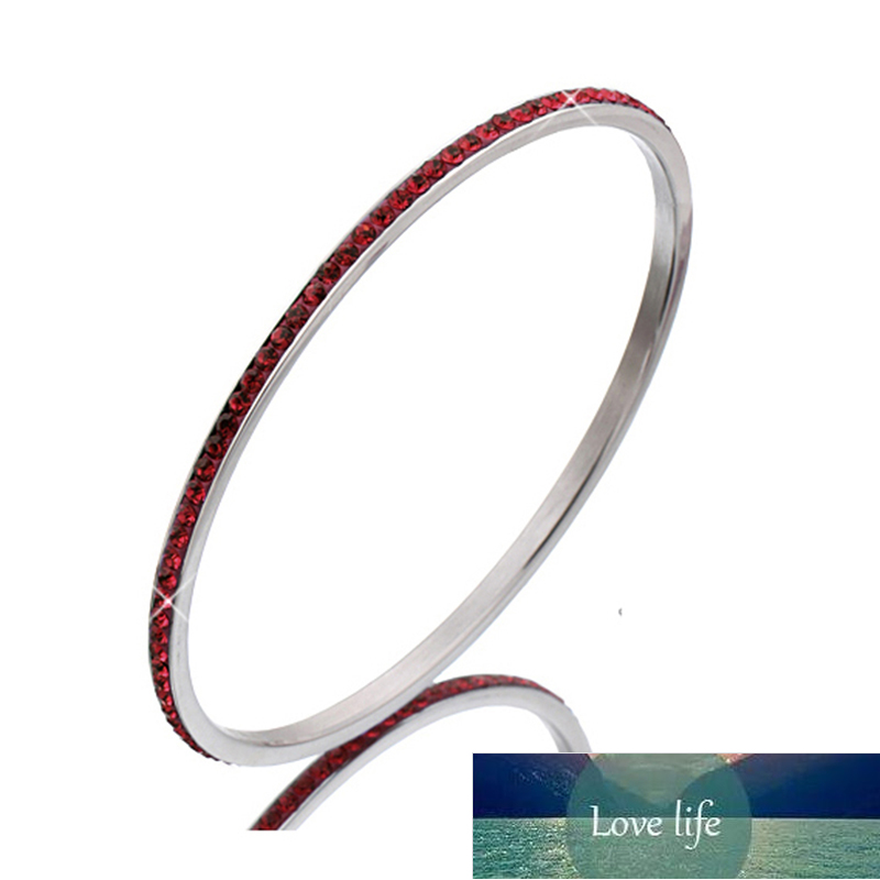 Wholesale Stainless Steel Bangles Women Jewelry With Good Clear CZ Crystal Factory price expert design Quality Latest Style Original Status