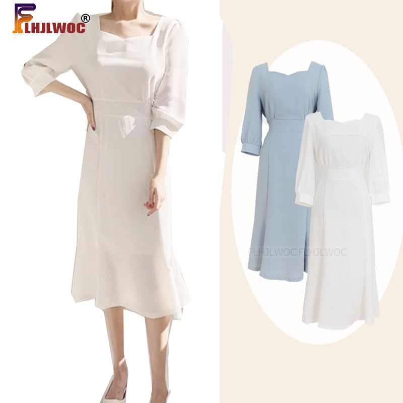 Elegant Office Lady Work Dresses Korean Fashion Clothing Bow Tie Lace-Up White Temperament Retro Vintage Dress Chic Flhjlwoc, Light blue
Elegant Office Lady Work Dresses Korean Fashion Clothing Bow Tie Lace-Up White Temperament Retro Vintage Dress Chic Flhjlwoc, Light blue
