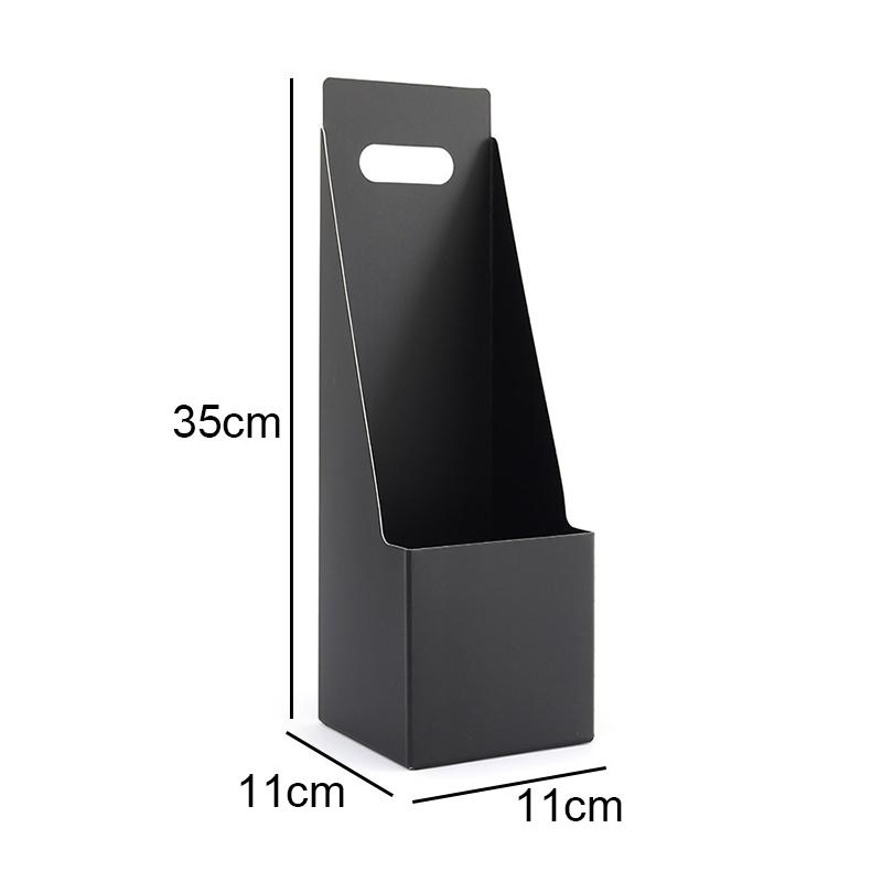 1pc Portable Flower Box Waterproof Paper Handy Gift Bag Kraft Handbag Birthday Wedding Rose Party Boxes Packaging Bags Wrap