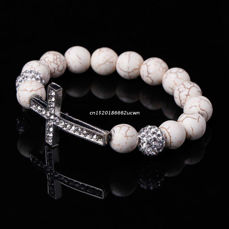 Beaded, Strands Beading Bracelet White Stone Rhinestone Bangle Elastic Natural Stones Beads Charms Men Women Jewelry Cross Pendant Dropship
Beaded, Strands Beading Bracelet White Stone Rhinestone Bangle Elastic Natural Stones Beads Charms Men Women Jewelry Cross Pendant Dropship