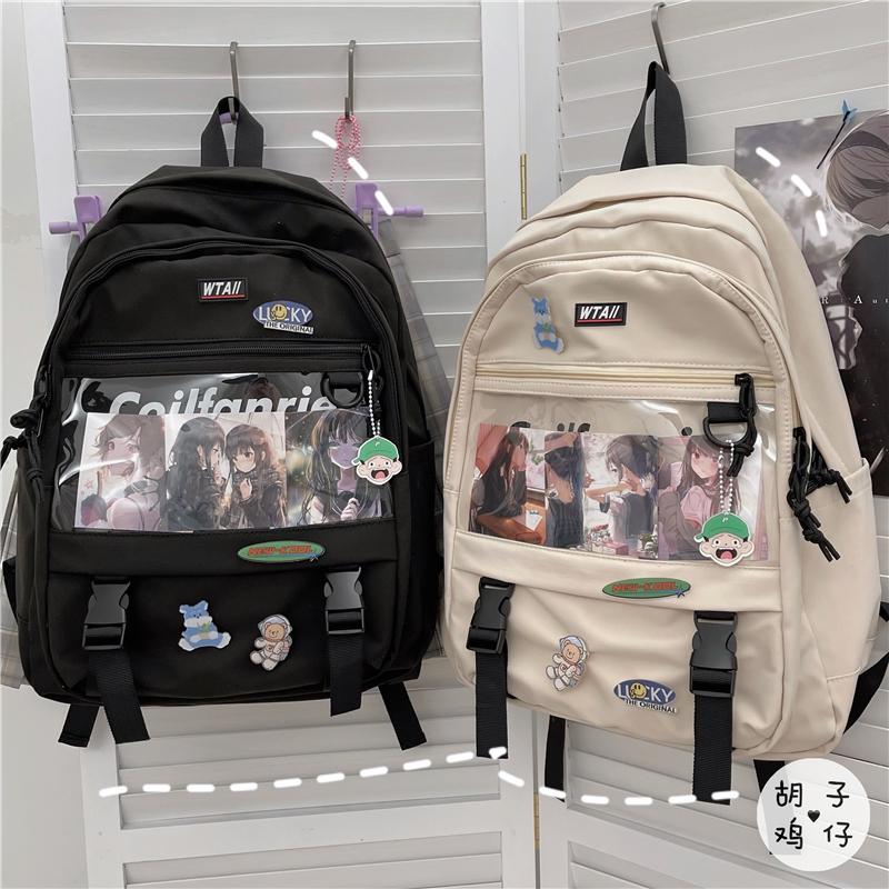 Girl Student Schoolbag Hong Kong Style Retro Tooling Backpack Male Japanese Harajuku Large-capacity Female
Girl Student Schoolbag Hong Kong Style Retro Tooling Backpack Male Japanese Harajuku Large-capacity Female
