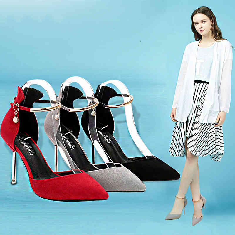 dress shoes summer new european and american fashion women's stiletto heels pointed buckle single 1x79, Black
dress shoes summer new european and american fashion women's stiletto heels pointed buckle single 1x79, Black