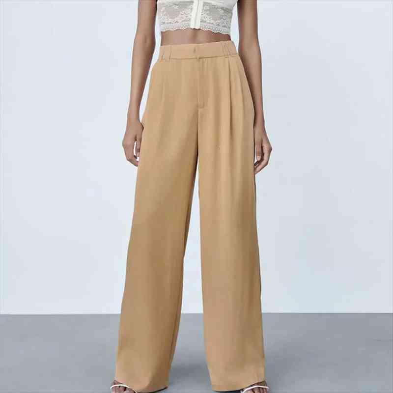 za women fashion office wear side pockets straight pants vintage high waist zipper fly female trousers mujer, Black;white
za women fashion office wear side pockets straight pants vintage high waist zipper fly female trousers mujer, Black;white