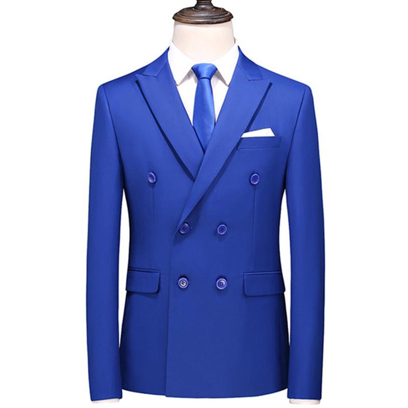 Men's Suits & Blazers 2021 Fashion Casual Boutique Business Solid Color Double Breasted Suit Jacket Coat, Royal blue
Men's Suits & Blazers 2021 Fashion Casual Boutique Business Solid Color Double Breasted Suit Jacket Coat, Royal blue